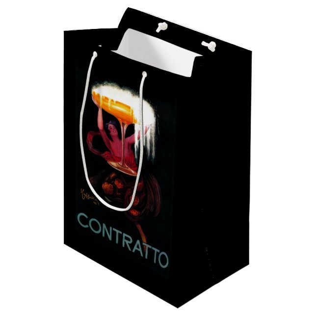 Contratto Vintage PosterEurope Medium Gift Bag (Front Angled)