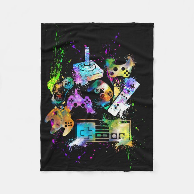Control All The Things Video Game Controller 2  Fleece Blanket (Front)