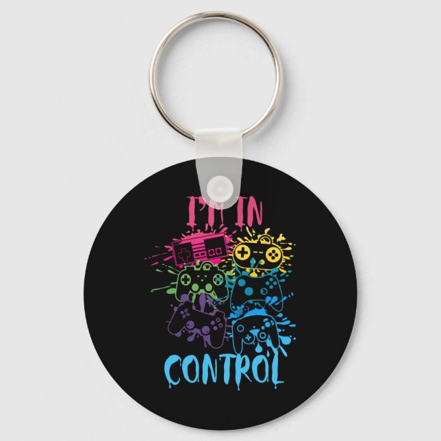 Control All The Things Video Game Controller 3  Keychain (Front)