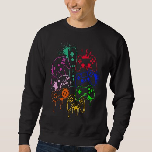 Control all the Things Video Game Controller  8 Sweatshirt