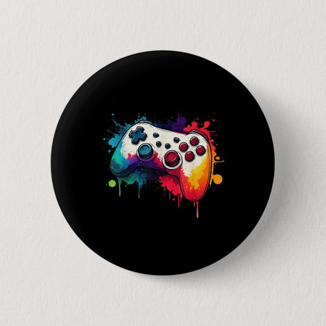 Control All The Things Video Game Controller Gamer Button (Front)