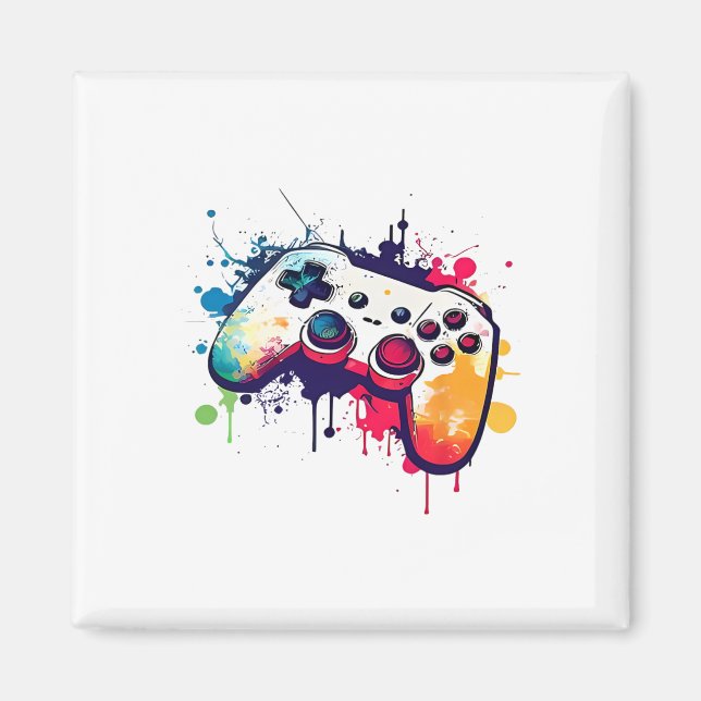 Control All The Things Video Game Controller Gamer Magnet (Front)