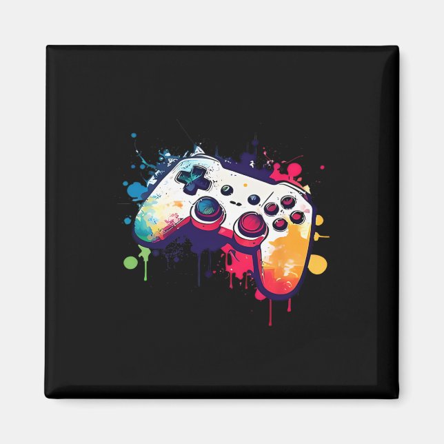 Control All The Things Video Game Controller Gamer Magnet (Front)