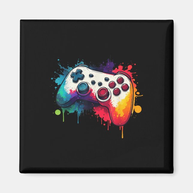 Control All The Things Video Game Controller Gamer Magnet (Front)