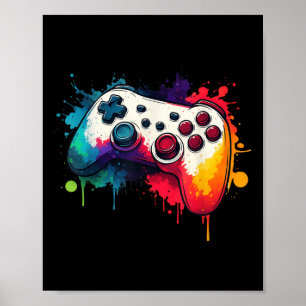 Control All The Things Video Game Controller Gamer Poster