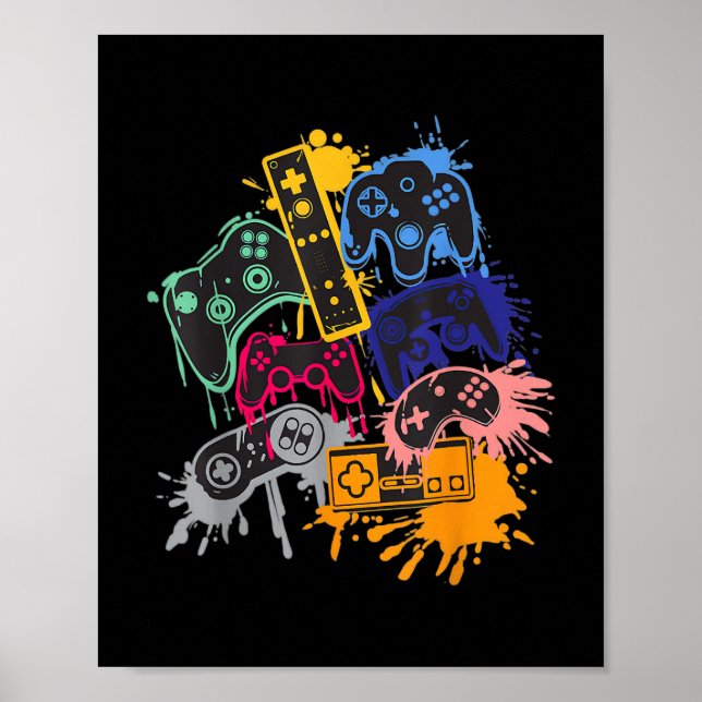 Control all the Things Video Game Controller  Poster (Front)