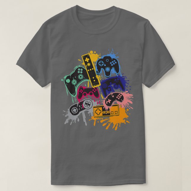 Control all the Things Video Game Controller  T-Shirt (Design Front)