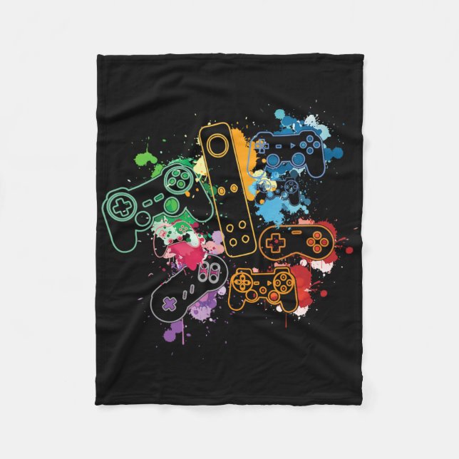 Control All Things With The Video Game Controller  Fleece Blanket (Front)