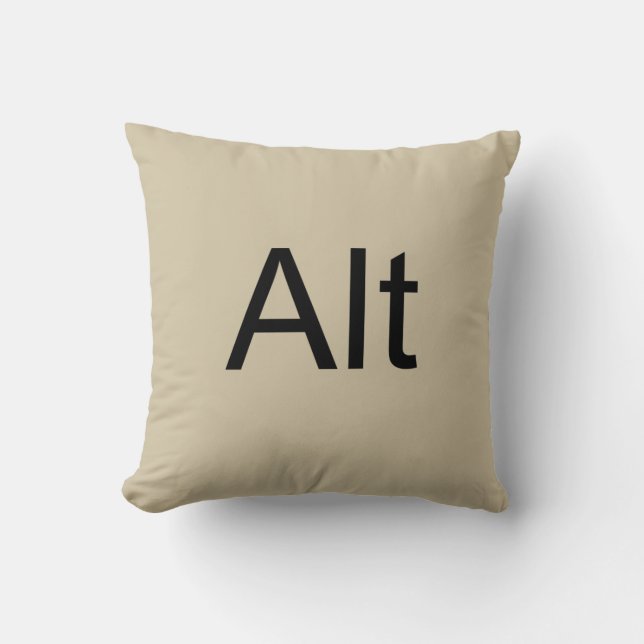 Control Alt Delete (Ctrl Alt Del) Pillow (Front)