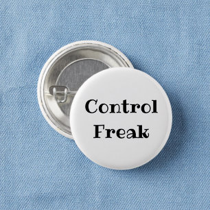 Control Freak Funny Office Pinback Button