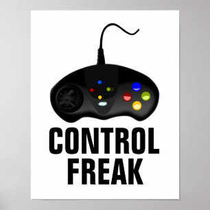 Control Freak Gamer Poster