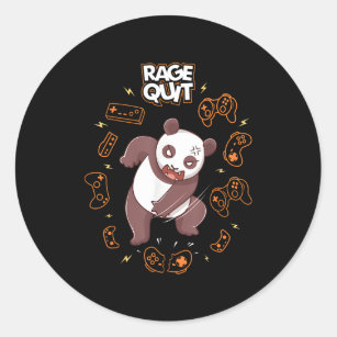Rage quit fire' Sticker