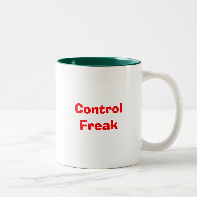 Control Freak Two-Tone Coffee Mug (Right)