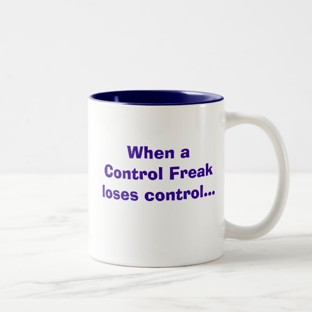 Control. Freak! Two-Tone Coffee Mug (Right)