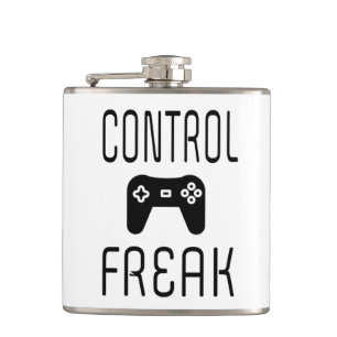 Control Freak Video Game Gamer Flask