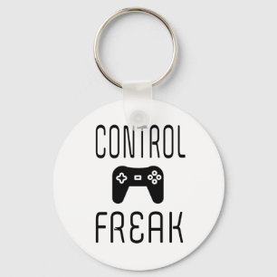 Control Freak Video Game Gamer Keychain