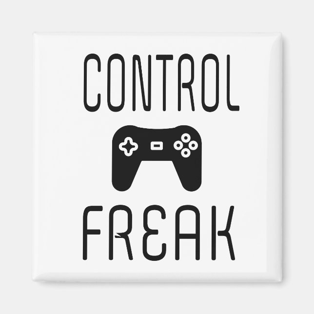 Control Freak Video Game Gamer Magnet (Front)