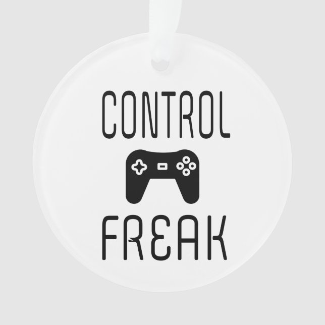 Control Freak Video Game Gamer Ornament (Front)