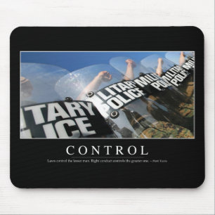 Control: Inspirational Quote Mouse Pad