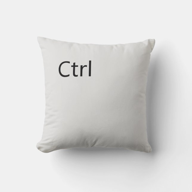 Control Key Throw Pillow (Front)