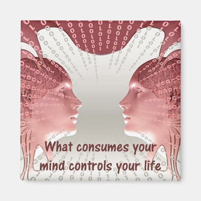 Control Your Life Quote Positive Thinking Saying Magnet (Front)