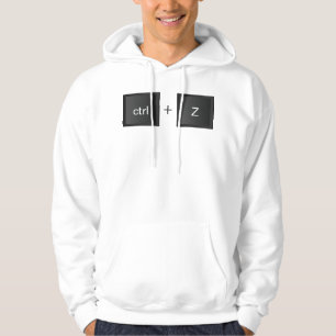 Control+Z "UNDO" Keyboard Button Design Hoodie