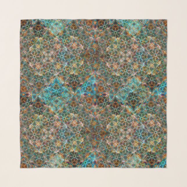 Controlled Chaos – Muted Fall Scarf (Front)