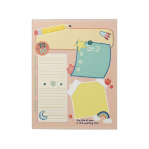 Controlled Clutter Warm Notepad