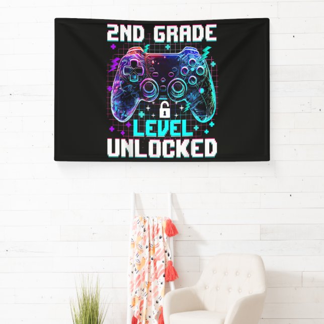 Controller 2nd Grade Level Unlocked First Day  Banner (Insitu)