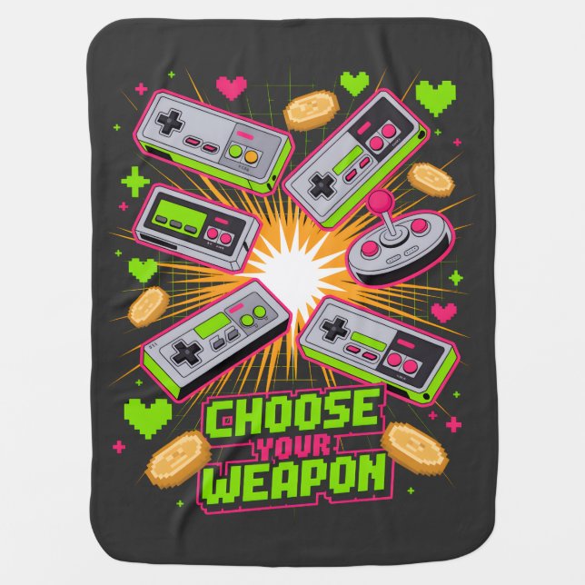 Controller Clash Baby Blanket (Front)