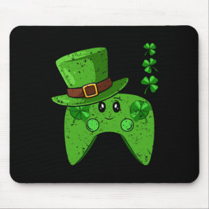 Controller Shamrock St Patricks Day Gaming Gamer  Mouse Pad