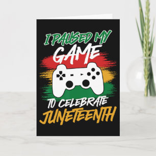 Controller Video Games Console Paused My Game June Card
