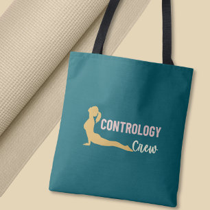 Contrology Crew Pilates Yoga Fitness Pose Tote Bag
