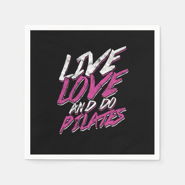 Contrology Fitness Balancing Meditate Relaxation M Napkins (Front)