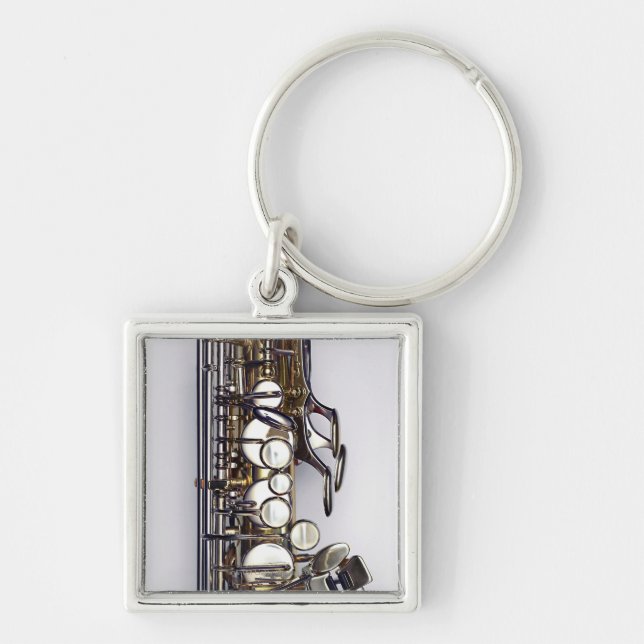 Controls of Saxophone Keychain (Front)