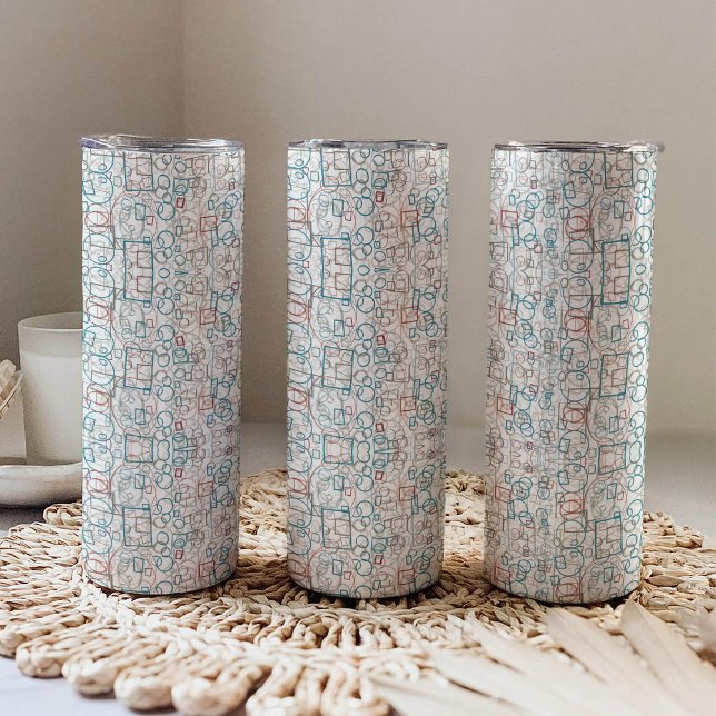 Conundrum - circles, rectangles and squares thermal tumbler (Creator Uploaded)