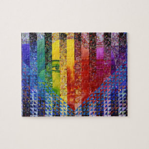 Conundrum I – Abstract Rainbow Woman Goddess Jigsaw Puzzle