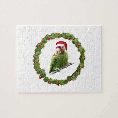 Conure Christmas Wreath  Jigsaw Puzzle