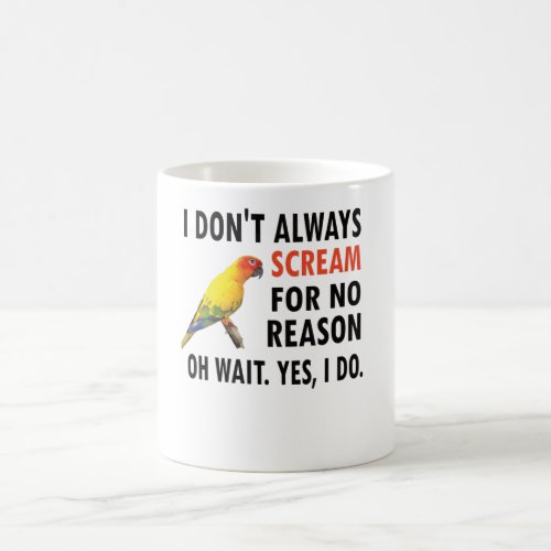 Conure Owner Conure Lover Parrot Bird Sun Conure Coffee Mug