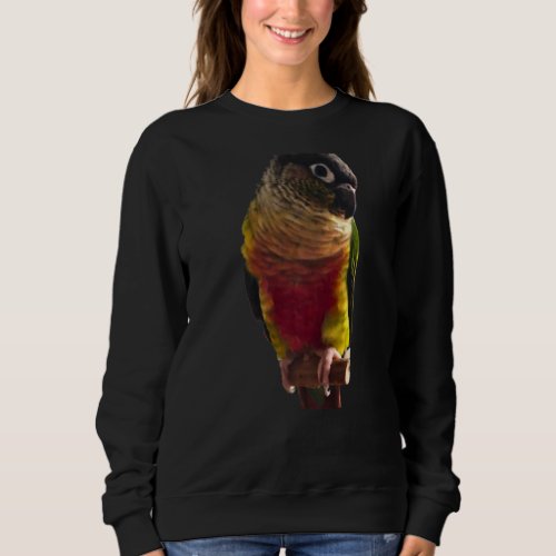 Conure Parrot Bird design  Green cheek  Love for b Sweatshirt