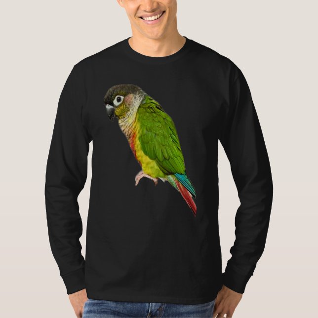 Conure Parrot Bird Green cheek Love for birds T-Shirt (Front)