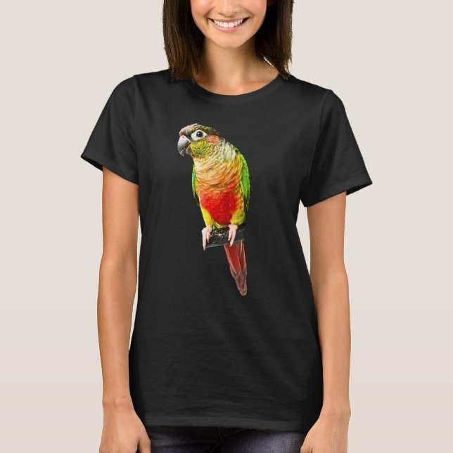 Conure Parrot Bird Green cheek Love for birds T-Shirt (Front)