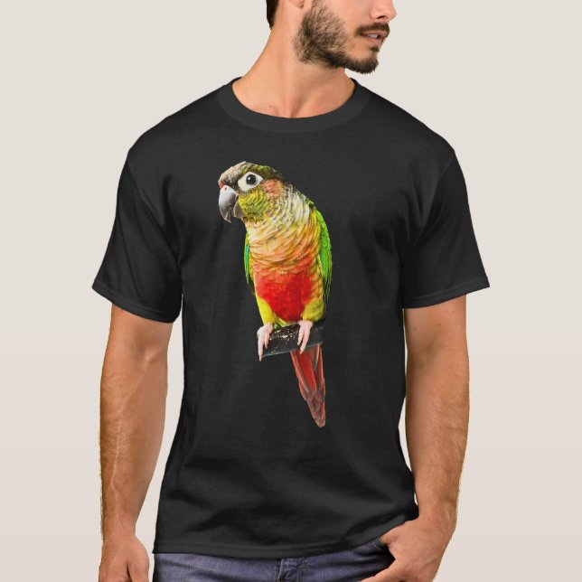 Conure Parrot Bird Green cheek Love for birds T-Shirt (Front)