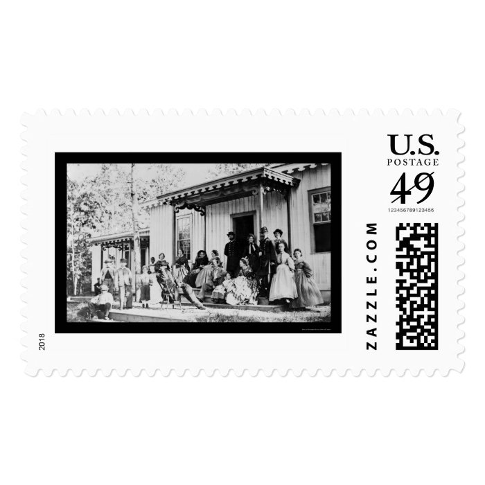 Convalescent Camp near Alexandria, VA 1865 Stamp