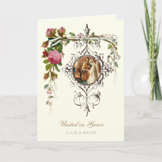 Convalidation Marriage Blessing Invitation  (Front)
