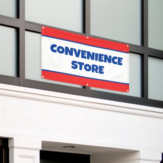 Convenience Store Banner (Outside Building)
