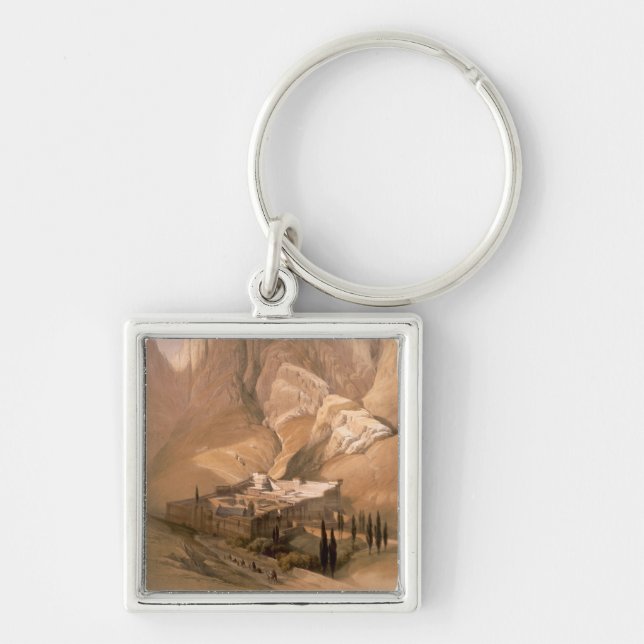 Convent of St. Catherine with Mount Horeb, Februar Keychain (Front)