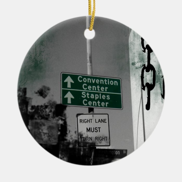 Convention And Staples Center Sign Ornament