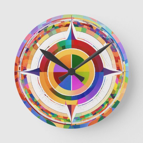 conventional color wheel clock