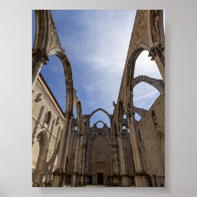 Convento do Carmo in Lisbon Poster (Front)